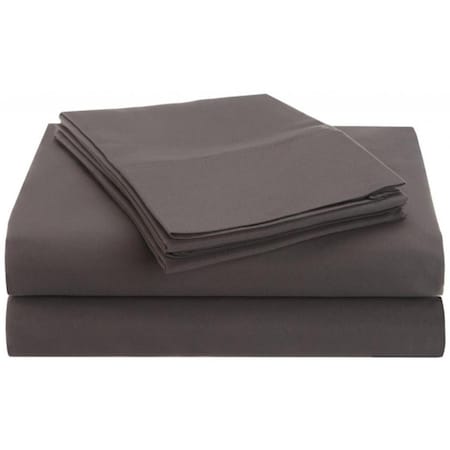 Microfiber Full Sheet Set Solid Silver